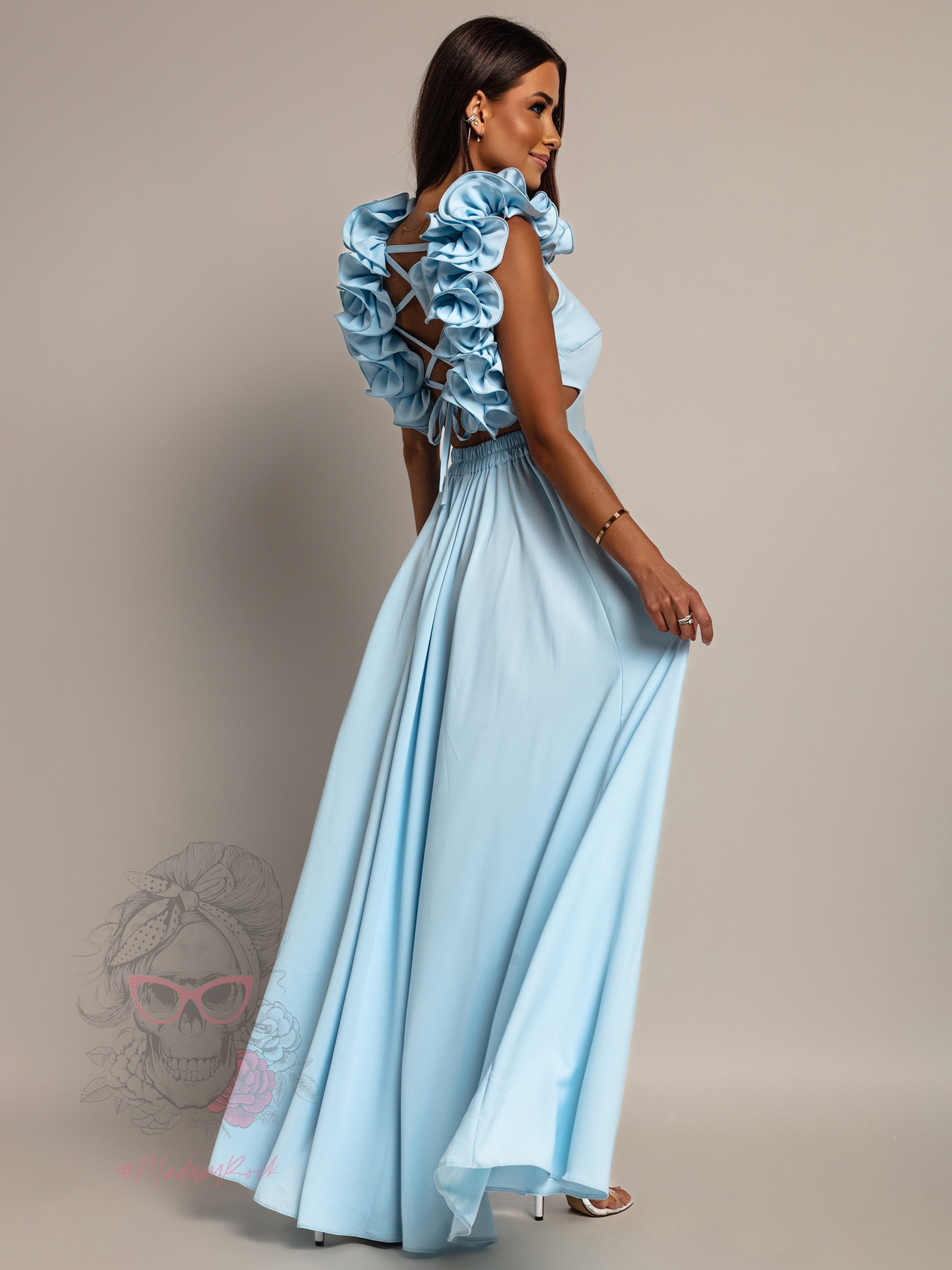 Sukienka Maxi NB GlamBoss niebieska