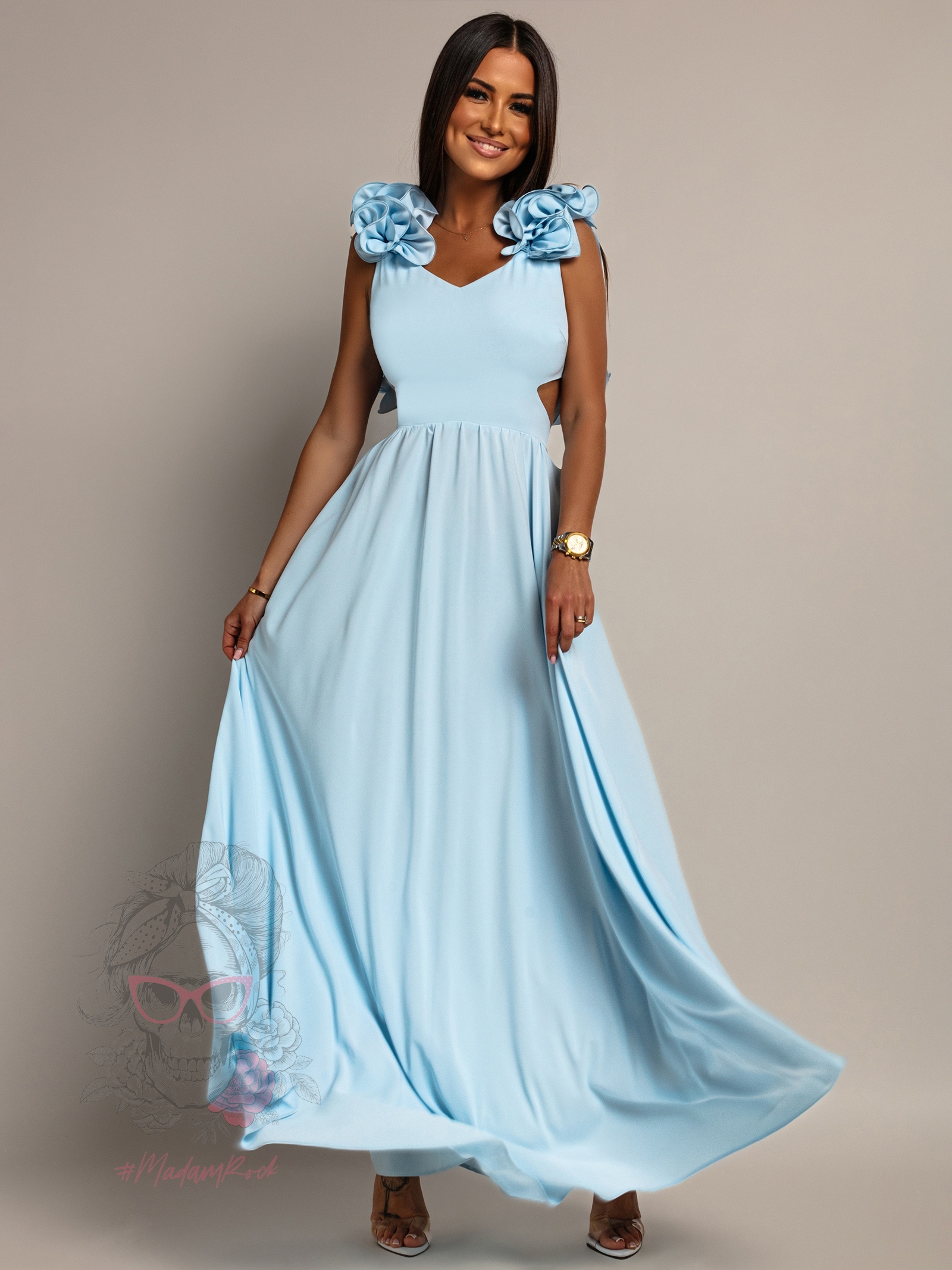 Sukienka Maxi NB GlamBoss niebieska