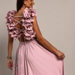 Sukienka Maxi NB GlamBoss brudny róż