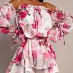 Kombinezon w róże NB Marbes biały