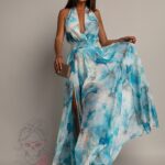 Sukienka maxi NB Bluvette błekitna