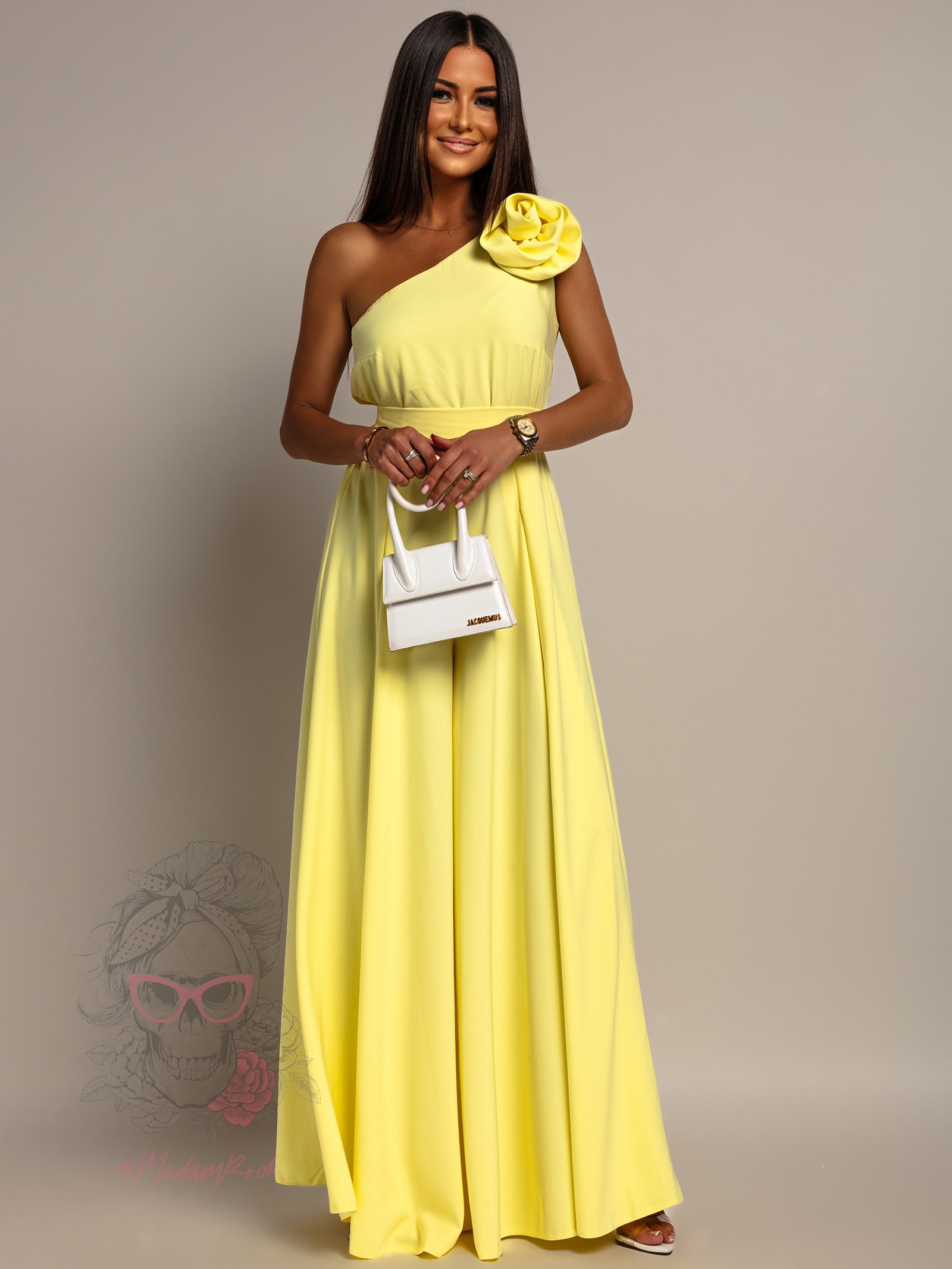 Kombinezon szerokie nogawki NB Galioce cytrynowy