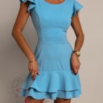 Sukienka rozkloszowana NB Palipa Short niebieska