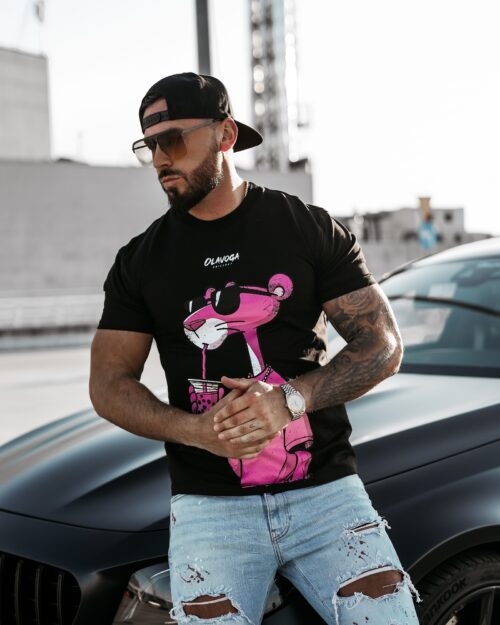 PRZEDSPRZEDAŻ T-shirt casualowy unisex HILL OLAVOGA czarny