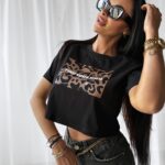 T-shirt bawełniany CITY OLAVOGA czarny