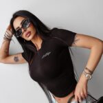 Top damski logowany LIMA OLAVOGA czarny