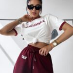 T-shirt dopasowany bawełniany AVEN OLAVOGA ecru