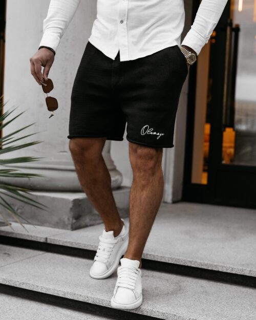 Spodenki męskie bawełniane CHILLFLEX OLAVOGA czarne