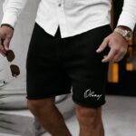 Spodenki męskie bawełniane CHILLFLEX OLAVOGA czarne