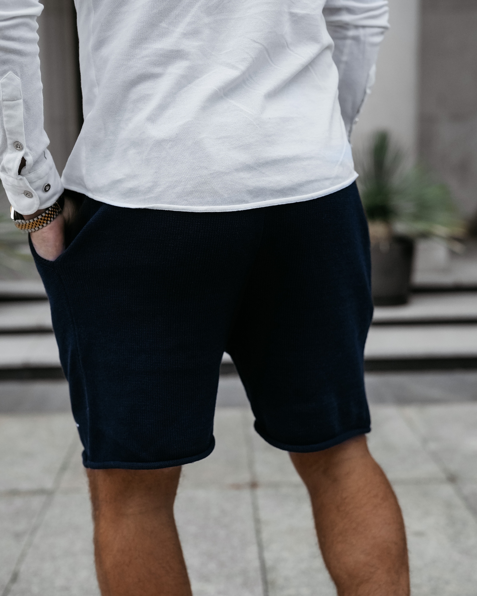 Spodenki męskie bawełniane CHILLFLEX OLAVOGA granatowe Spodenki męskie bawełniane CHILLFLEX OLAVOGA granatowe