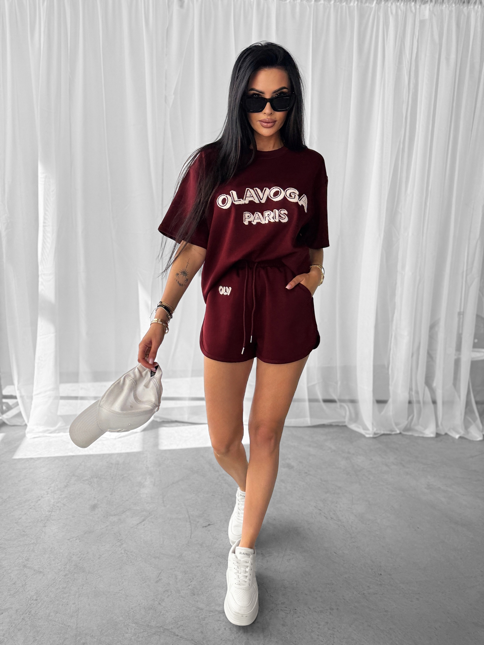 Komplet sportowy damski COZY OLAVOGA bordowy Komplet sportowy damski COZY OLAVOGA bordowy