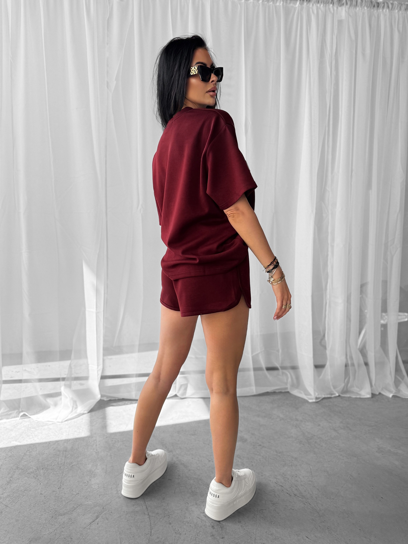 Komplet sportowy damski COZY OLAVOGA bordowy Komplet sportowy damski COZY OLAVOGA bordowy