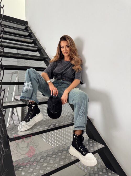 Spodnie bojówki MC Comando niebieskie