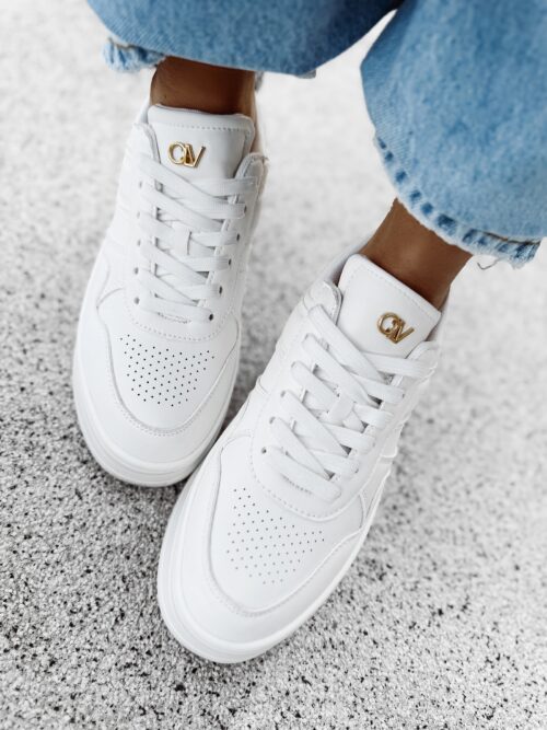 Sneakersy damskie VENETY OLAVOGA białe