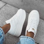 Sneakersy damskie VENETY OLAVOGA białe