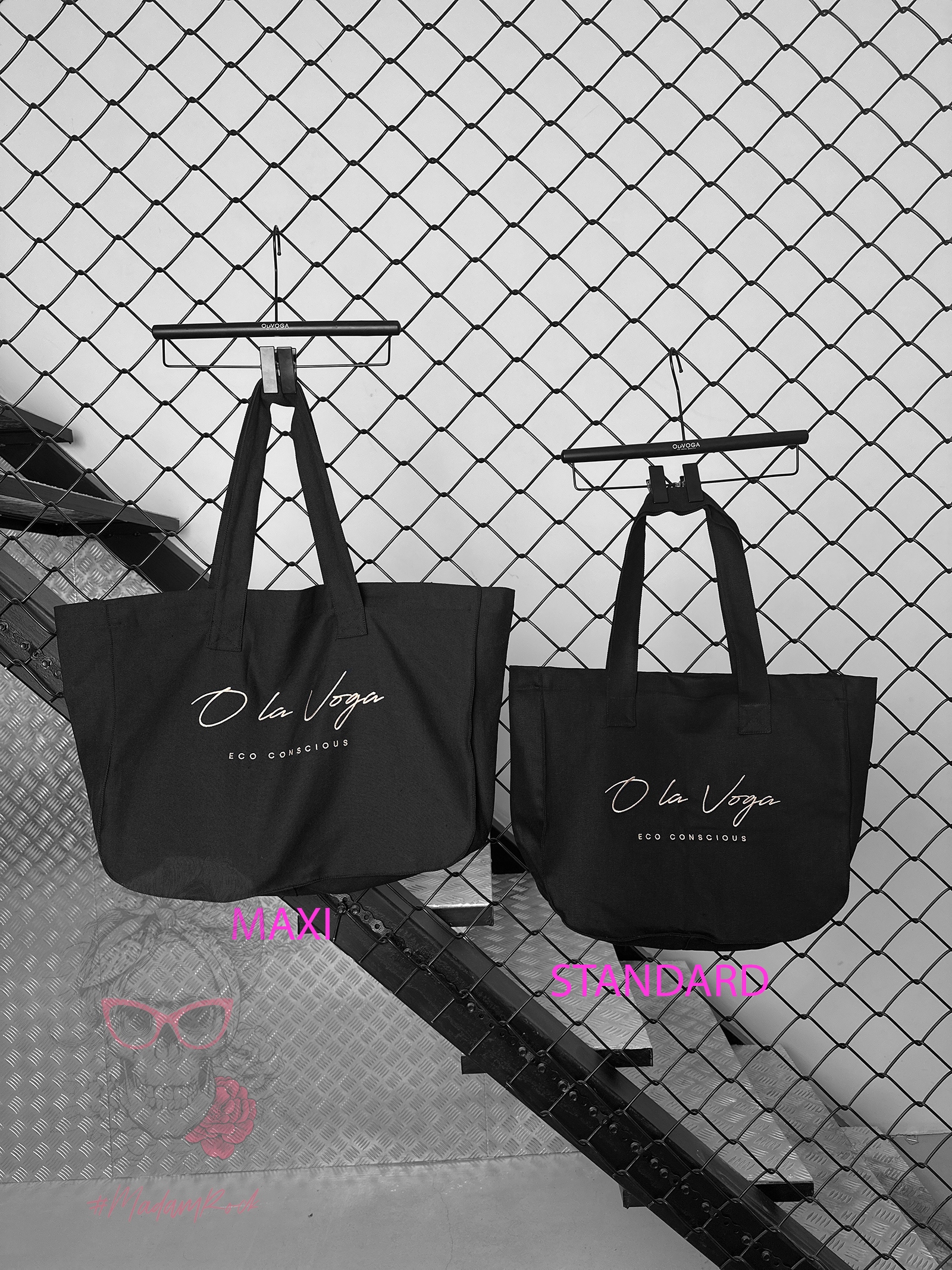 Torba bawełniana ECO CONSCIOUS MAXI OLAVOGA czarna
