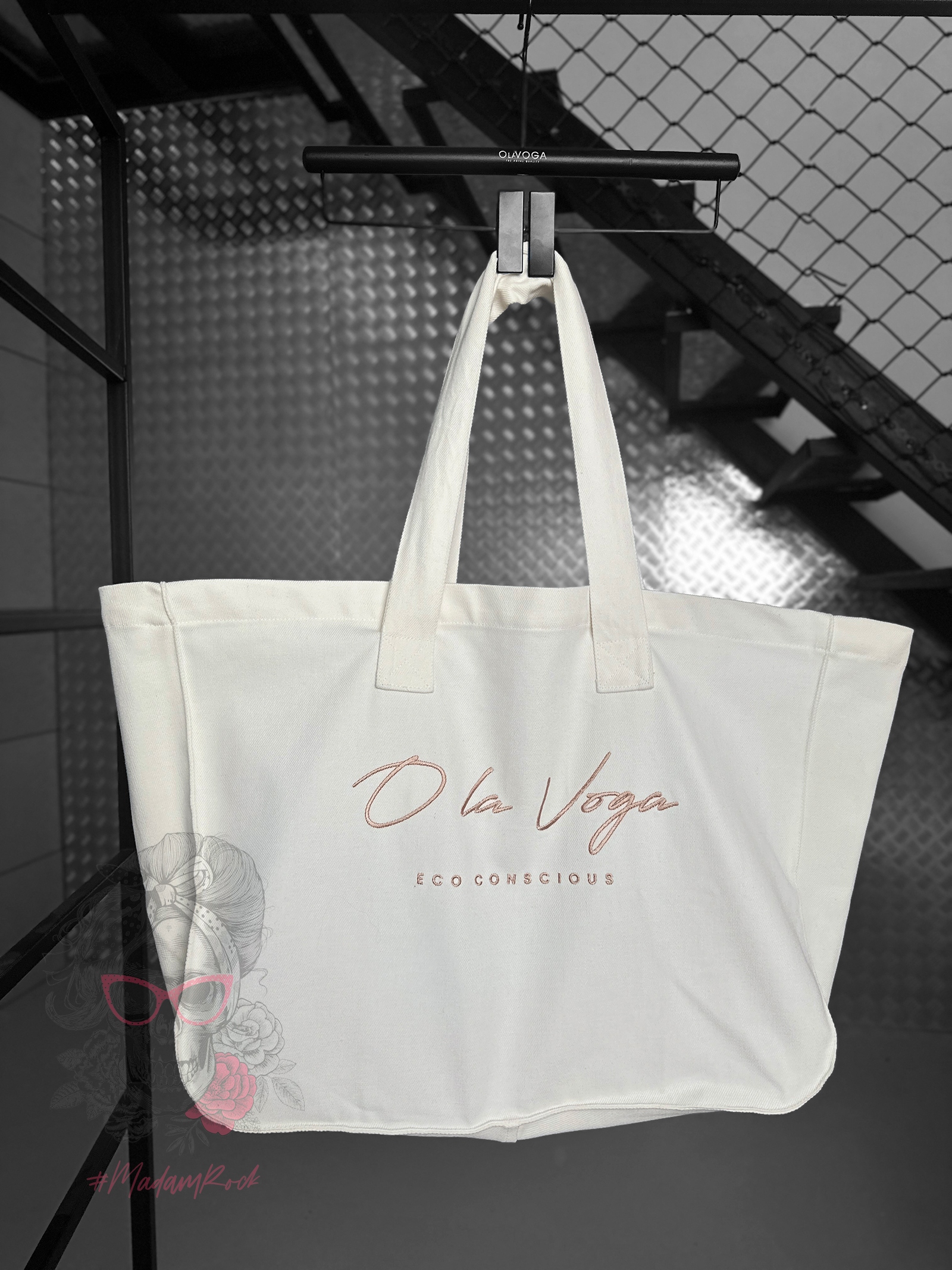 Torba bawełniana ECO CONSCIOUS MAXI OLAVOGA ecru