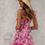 Sukienka w kwiaty Solwas Short różowa