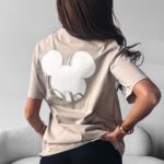 T-shirt Mickey Mouse BESCO OLAVOGA beżowy