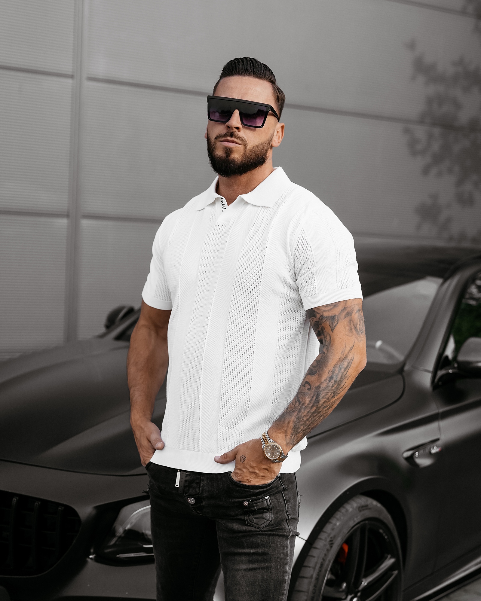 Koszulka polo męska REER OLAVOGA ecru