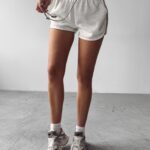 Spodenki damskie dresowe COASTAL OLAVOGA szare