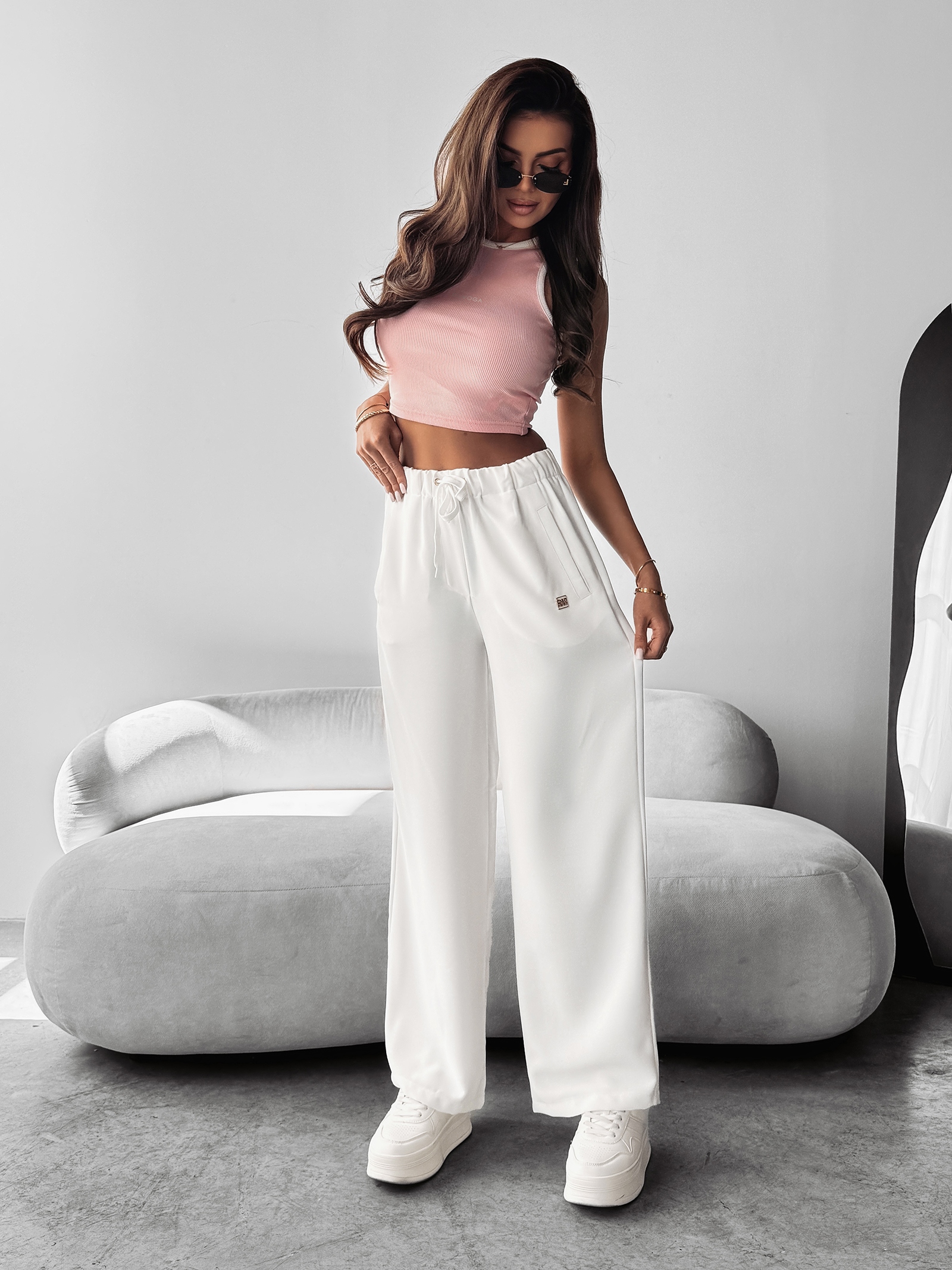 Spodnie przewiewne MIAL OLAVOGA ecru