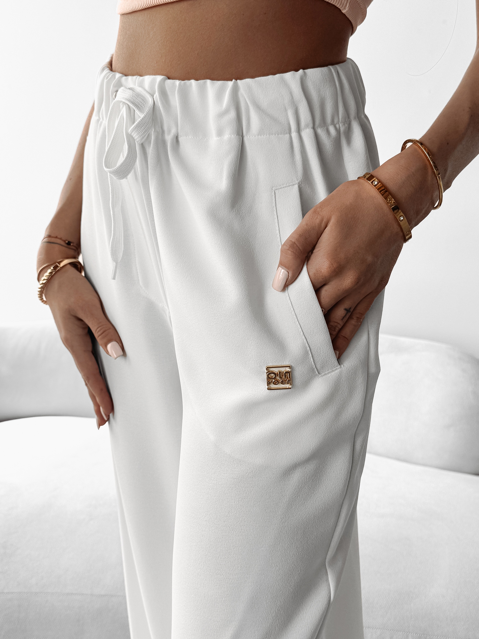 Spodnie przewiewne MIAL OLAVOGA ecru