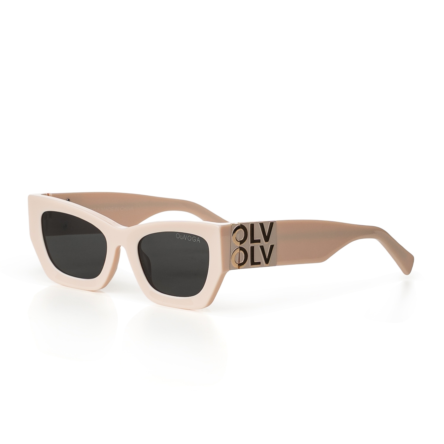 Okulary damskie przeciwsłoneczne AURA OLAVOGA beżowe