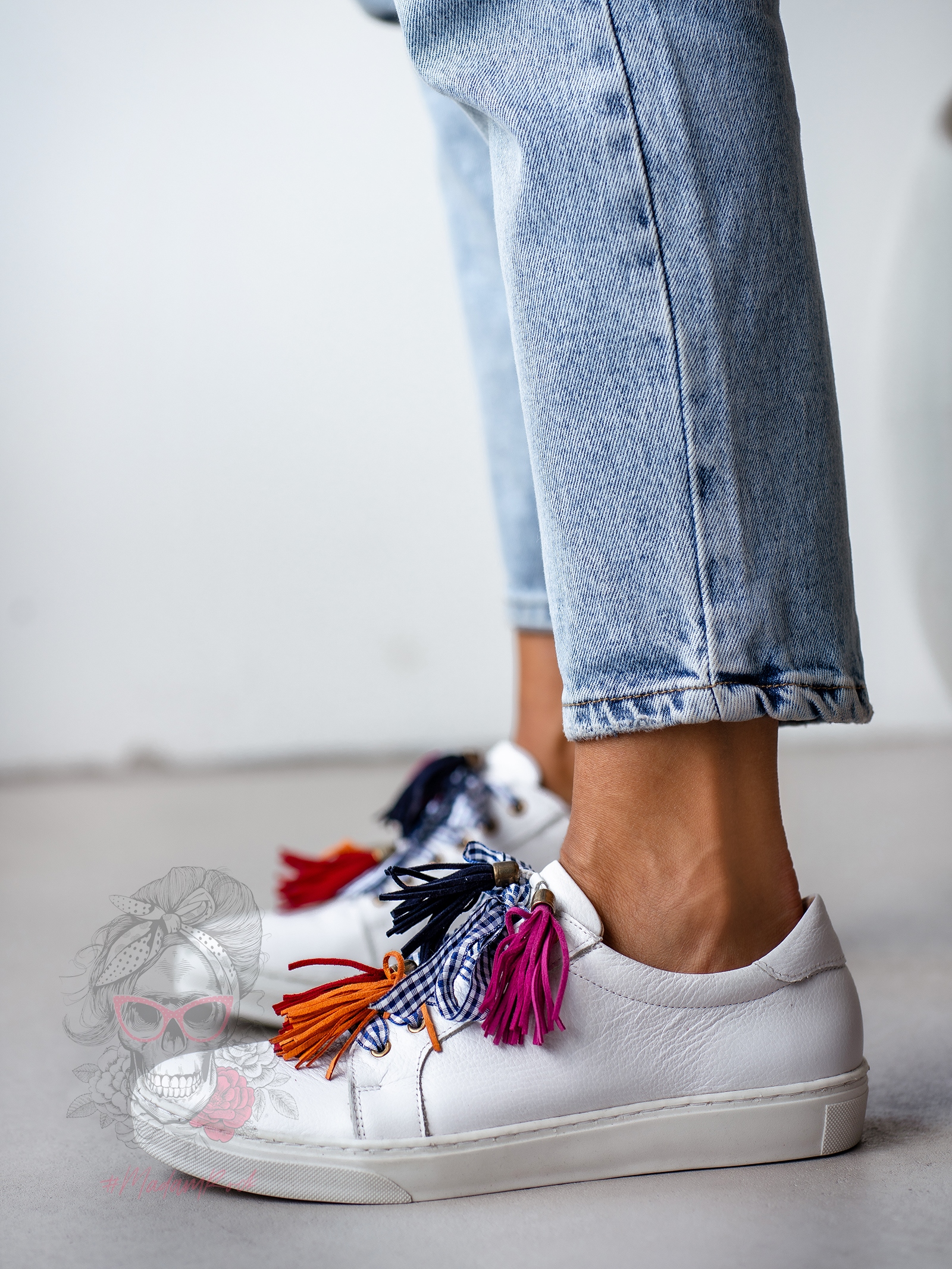 Trampki skórzane Madam Tinto białe Trampki skórzane Madam Tinto białe