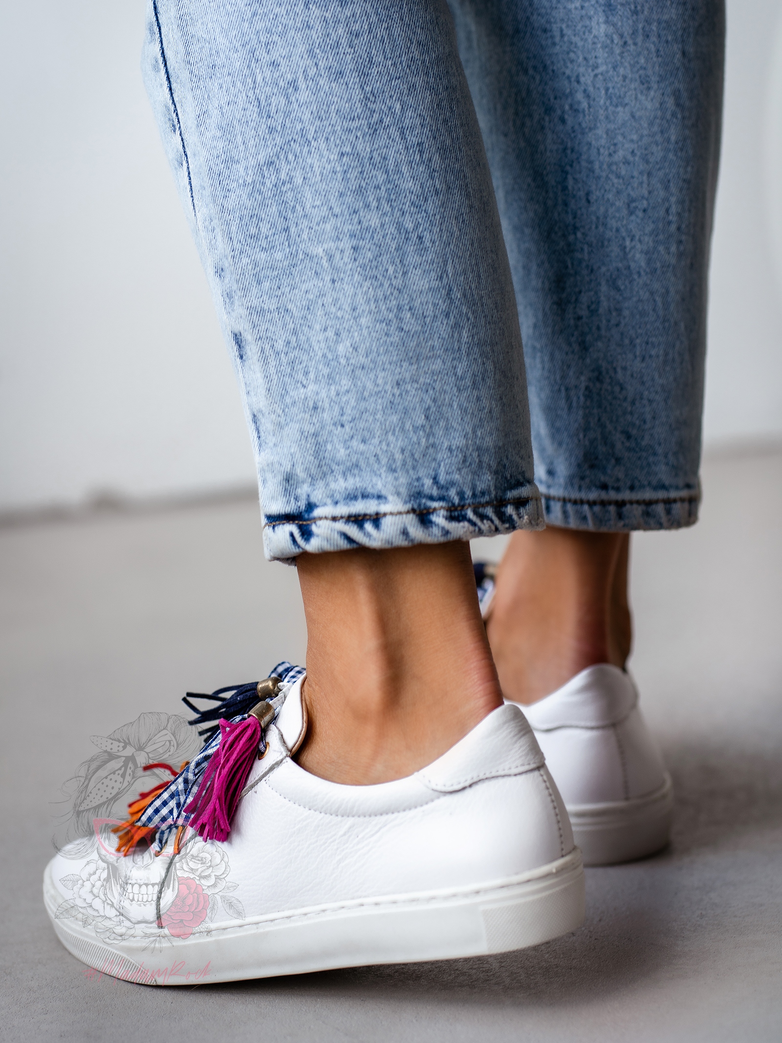 Trampki skórzane Madam Tinto białe Trampki skórzane Madam Tinto białe