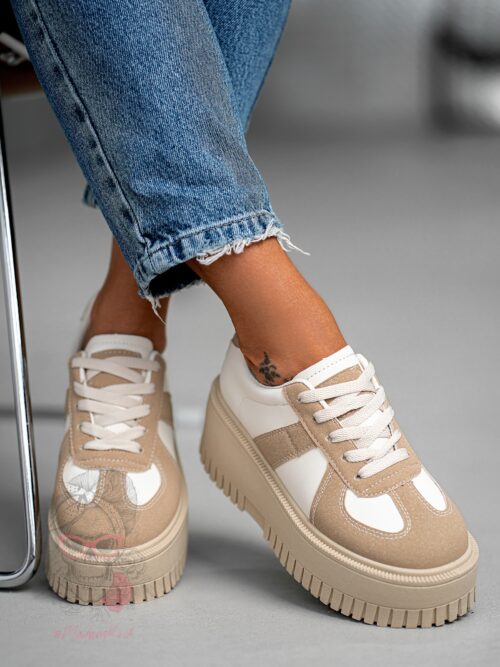 Buty sportowe Madam Krit karmelowe