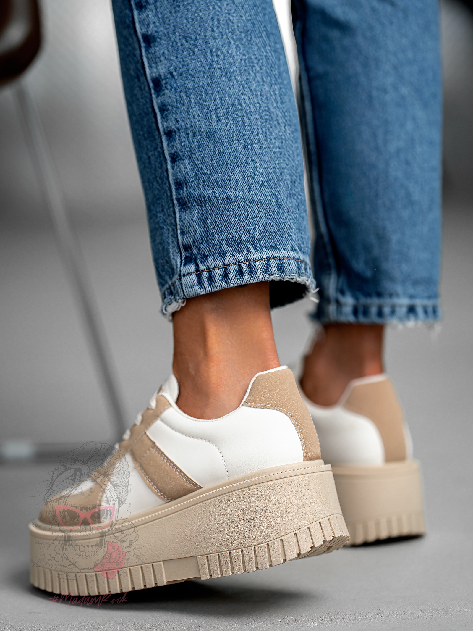 Buty sportowe Madam Krit karmelowe