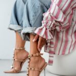 Czółenka transparentne Rock Jolly nude