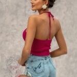 Top sweterkowy Meza fuksja