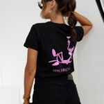 T-shirt taliowany PORT OLAVOGA czarny