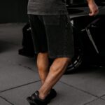 Spodenki dresowe męskie MION OLAVOGA czarne