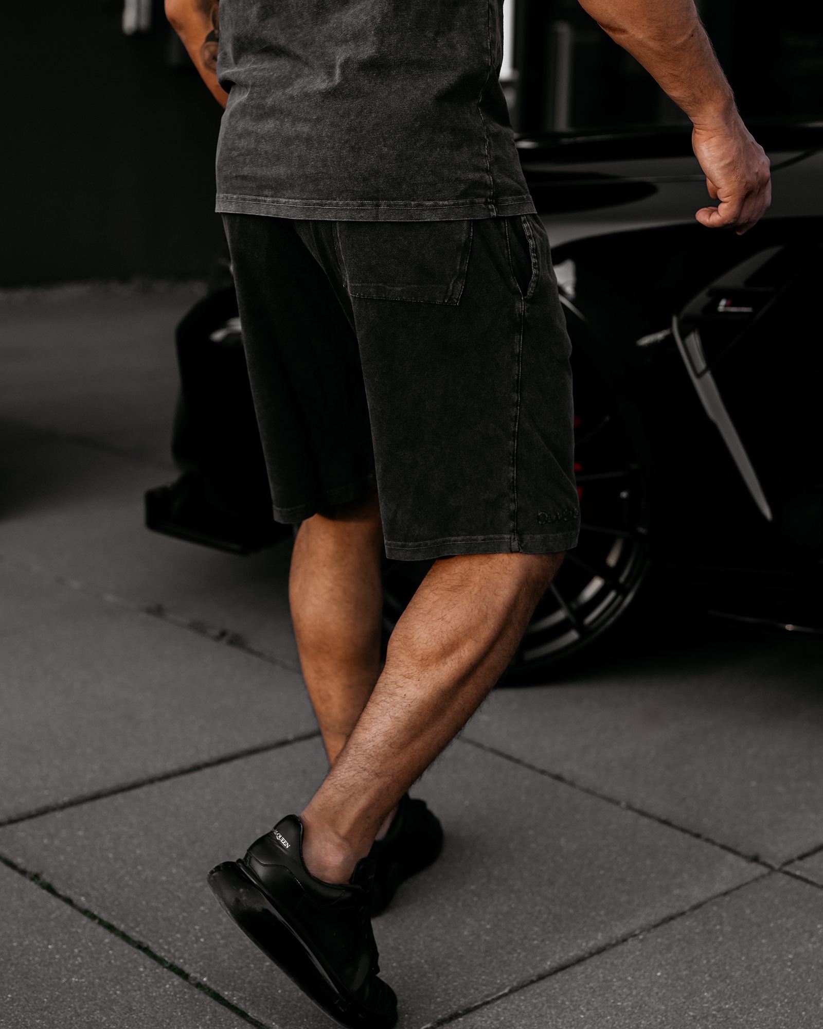 Spodenki dresowe męskie MION OLAVOGA czarne Spodenki dresowe męskie MION OLAVOGA czarne