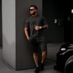 Spodenki dresowe męskie MION OLAVOGA czarne