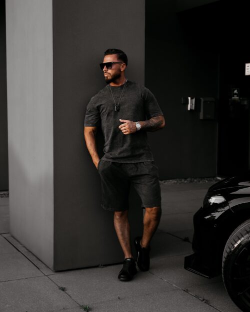 Spodenki dresowe męskie MION OLAVOGA czarne