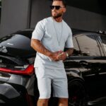 Spodenki dresowe męskie MION OLAVOGA niebieskie