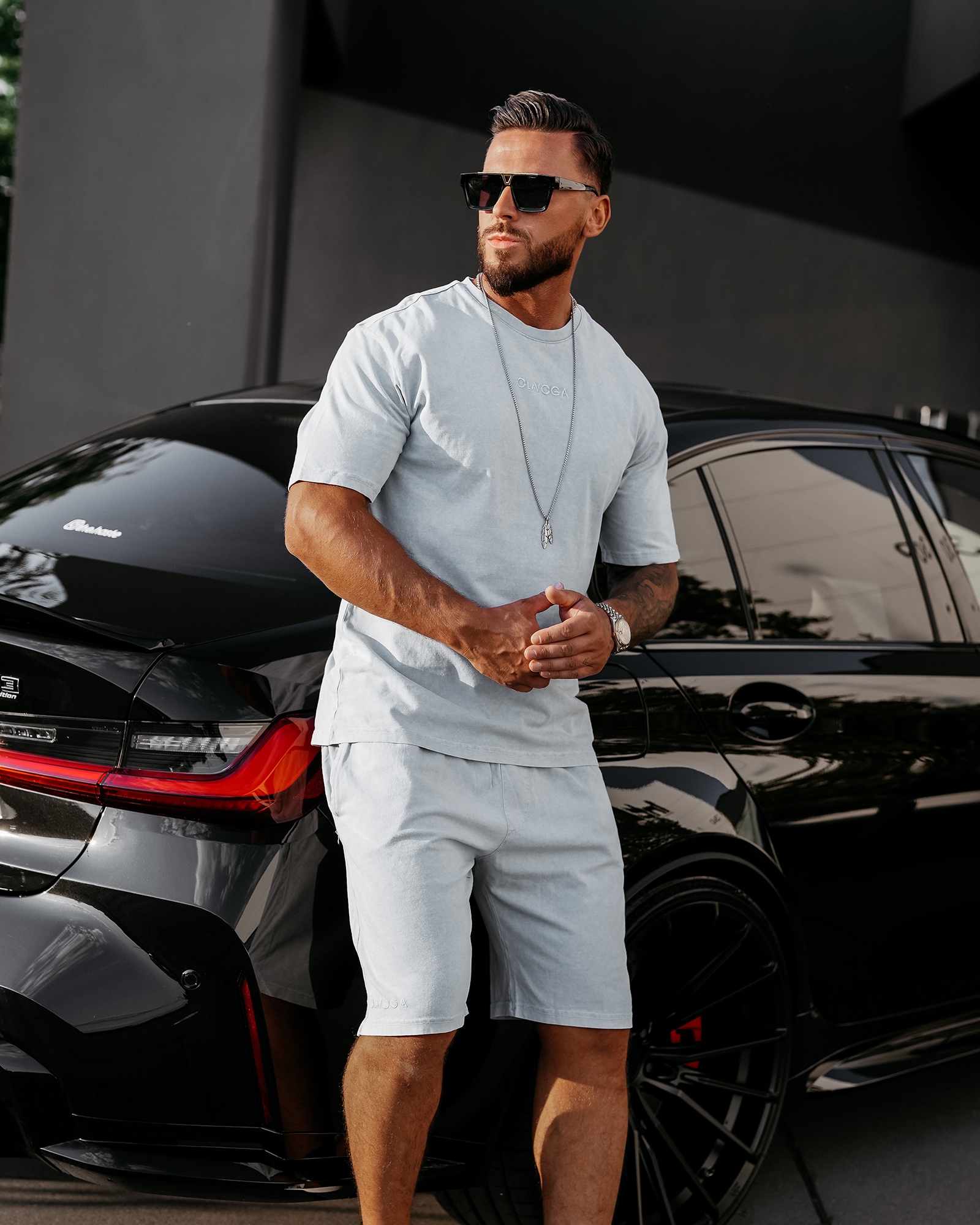 Spodenki dresowe męskie MION OLAVOGA niebieskie