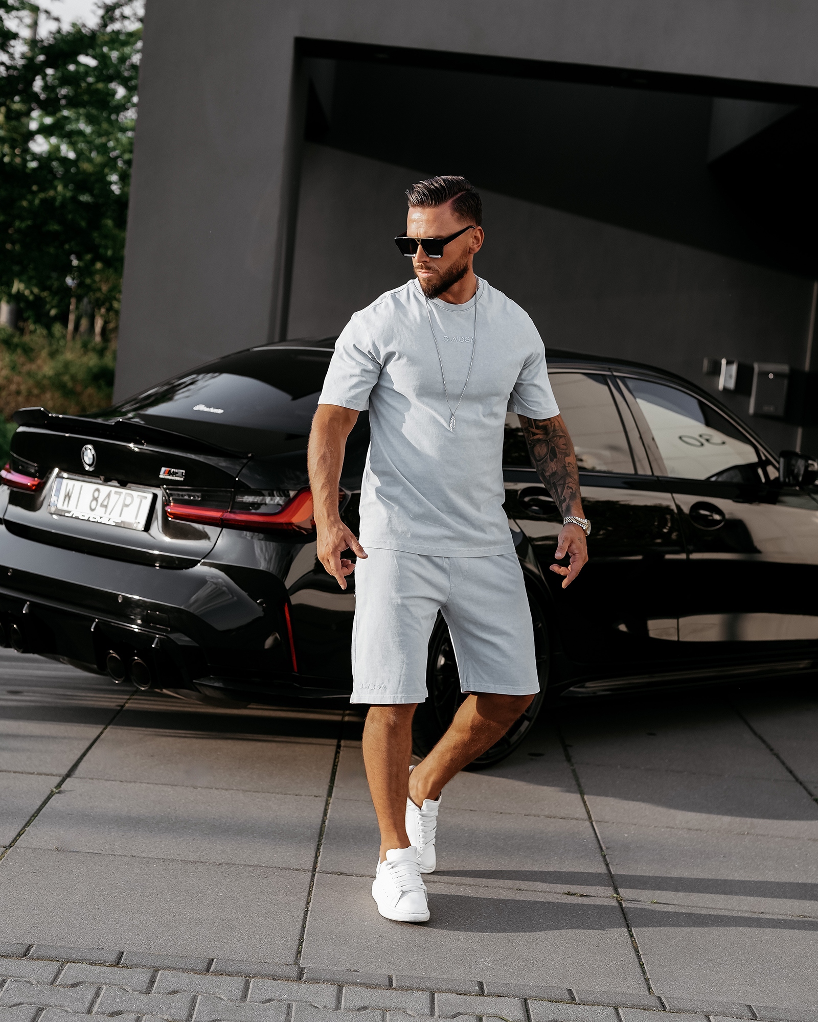 Spodenki dresowe męskie MION OLAVOGA niebieskie Spodenki dresowe męskie MION OLAVOGA niebieskie