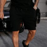 Spodenki męskie cargo TAFA OLAVOGA czarne