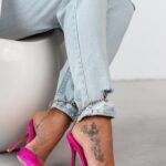 Czółenka satynowe Madam Melody fuksja