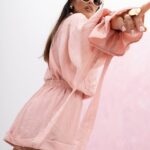 Komplet bawełniany MC Summer Kisses II pudrowy