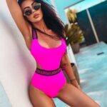 Kostium kąpielowy SUNFLOWER OLAVOGA amarantowy