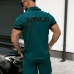 Komplet męski ze spodenkami BONFIRE&UNION butelkowa zieleń