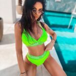 Kostium kąpielowy dwuczęściowy SAND OLAVOGA limonkowy