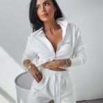 Komplet damski BLOSSOM OLAVOGA ecru