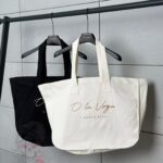 Torba damska bawełniana maxi ECO X MADAMROCK OLAVOGA czarna